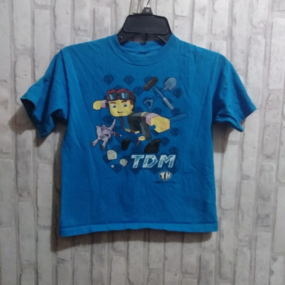 Tube Heroes blue t-shirt character on front